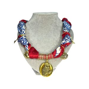 Collar Pañuelo Búho Dorado